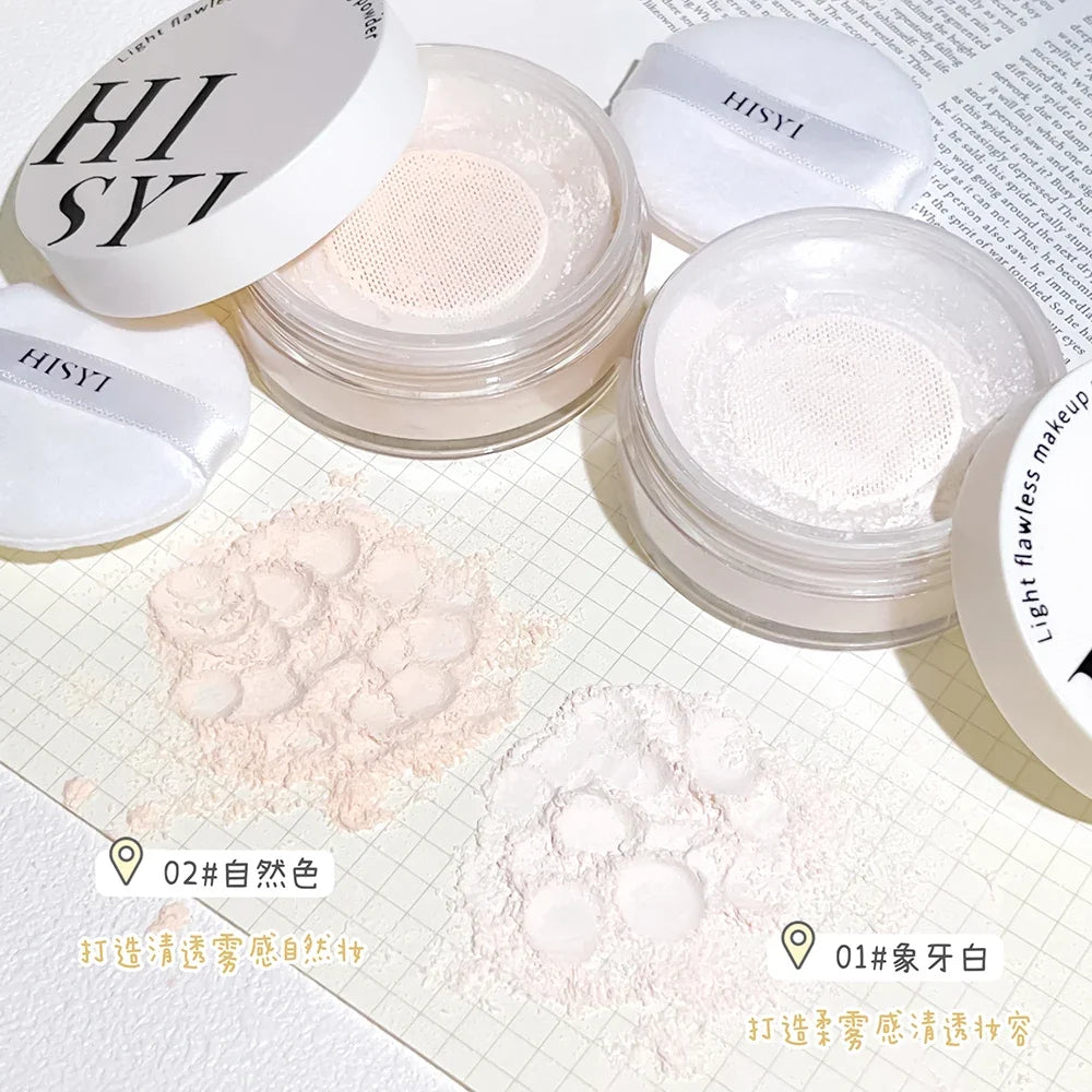 Light Air Loose Powder Transparent White Long lasting matte finish makeup Oil Control Cover flour cosmetics Korea