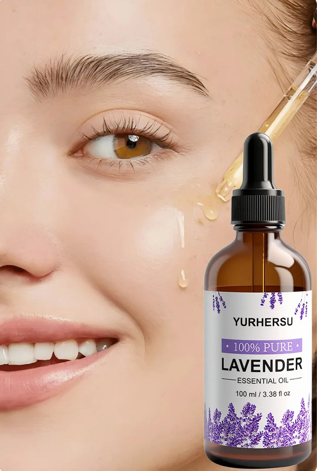 High Strength Lavender Oil for Aromatherapy, Relieves Stress & Anxiety, Promotes Deep Sleep & Healing
