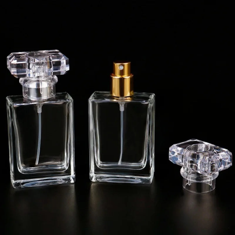 30ml Glass Perfume Bottles Empty Refillable Clear Travel Spray Atomizer Container Portable Perfume Bottle for Women Men Home Use