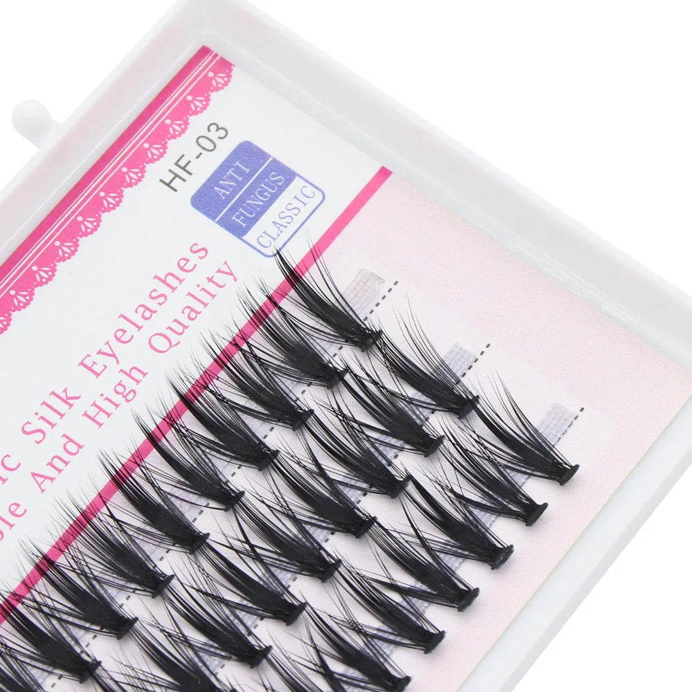 Russian Volume False Eyelashes 30D Mink Eyelash Extension Natural C/D/DD Curly Mixed Length Makeup False Eyelashes Cilia