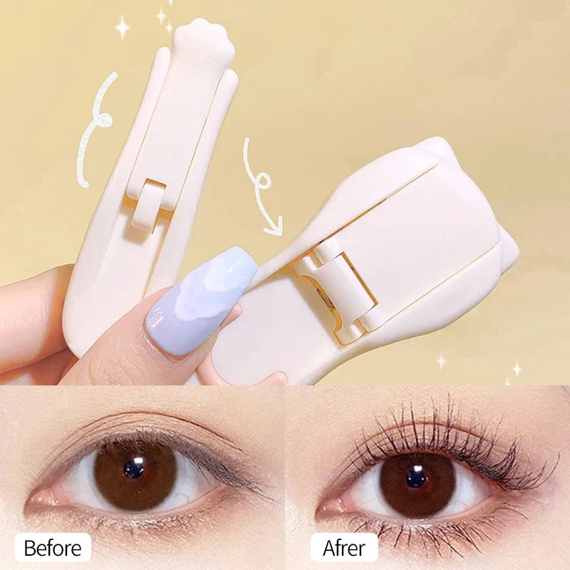 Eyelash Clip Cat Claw Eyelash Clip 1 Set Of Portable Cute Eyelash Clip Tool With Additional Silicone Pad Precision Eyelash Clip