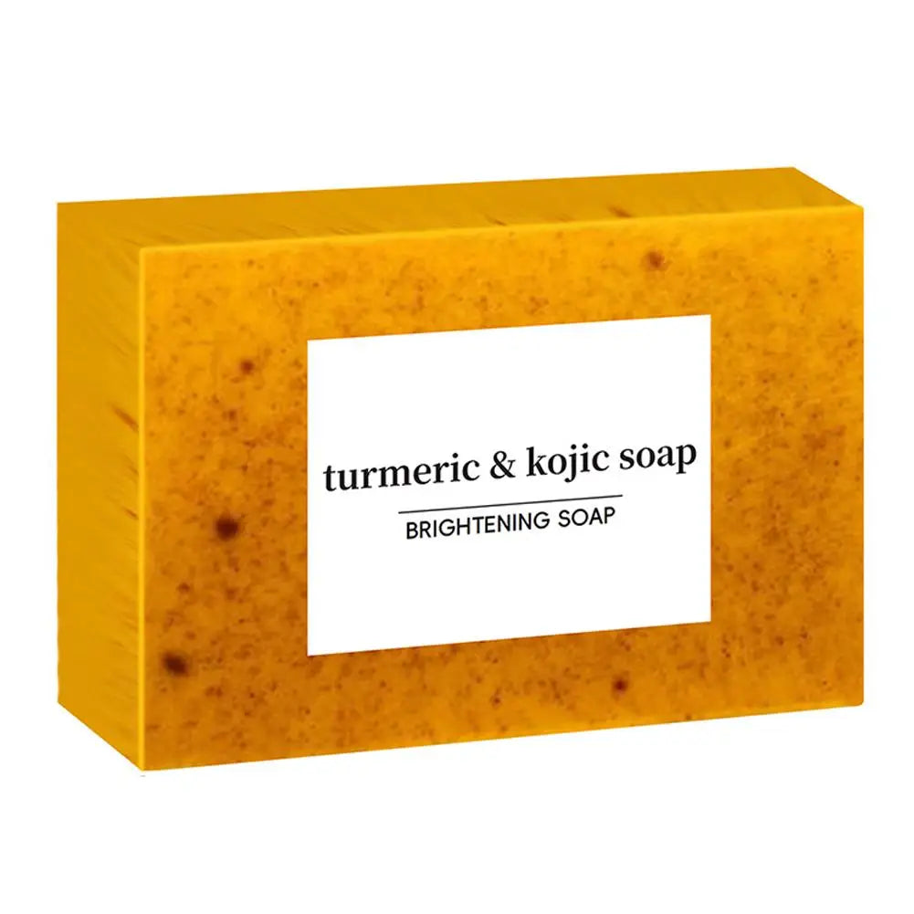 100g Turmeric Hand Made Soap, Lemon Kojic Acid Soap, Shower and Facial Soap  Deep Cleaning For Face Body Skin Care