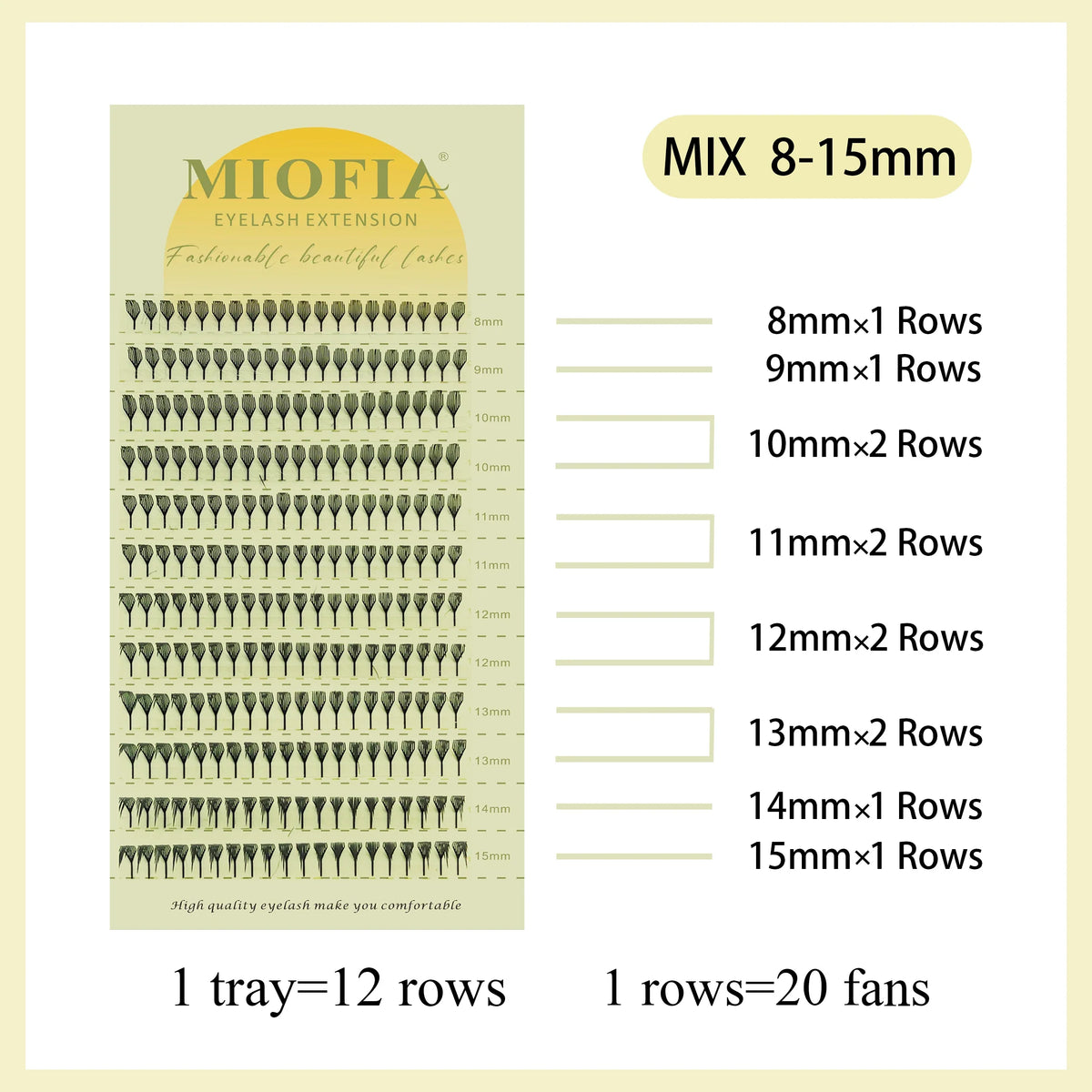 Anime Spire Eyelash Extension Feather Shape C/D Curl Premade Fans Tower Lashes Soft Lightweight Manga Effect False Lashes Makeup