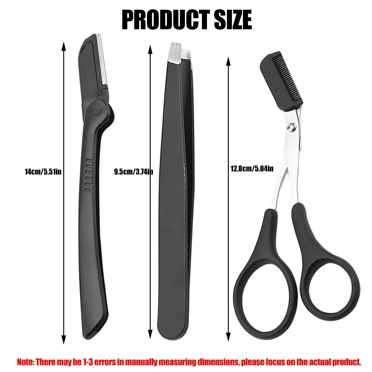 1/5PCS Eyebrow Razor Set Multipurpose Face Razors For Women and Men Dermaplaning Tool Easy To Use Cutter Shaver Blades Makeup To