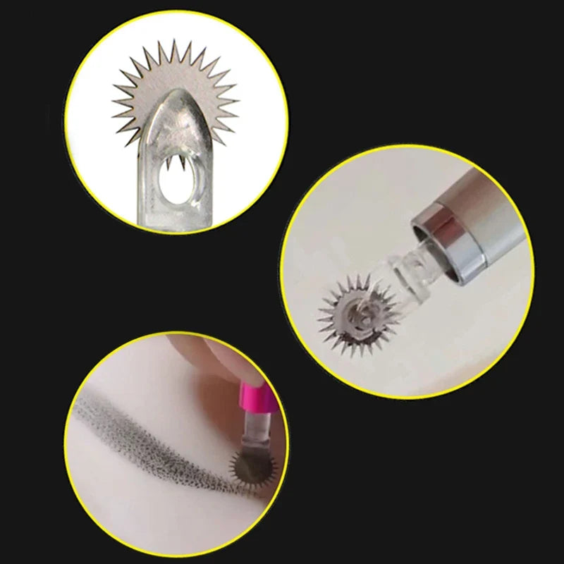 10pcs Microblading Needles PMU Tattoo Roller Needles Permanent Makeup Blade 7mm 10mm Manual Eyebrow Pen Blades Supplies