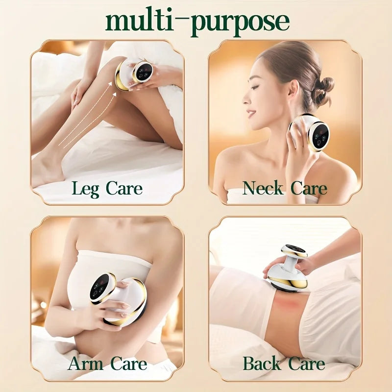 Electric Massage Meridian Brush Universal Body Dredging Cupping Scraping Instrument  Abdominal And Back Massager For Home
