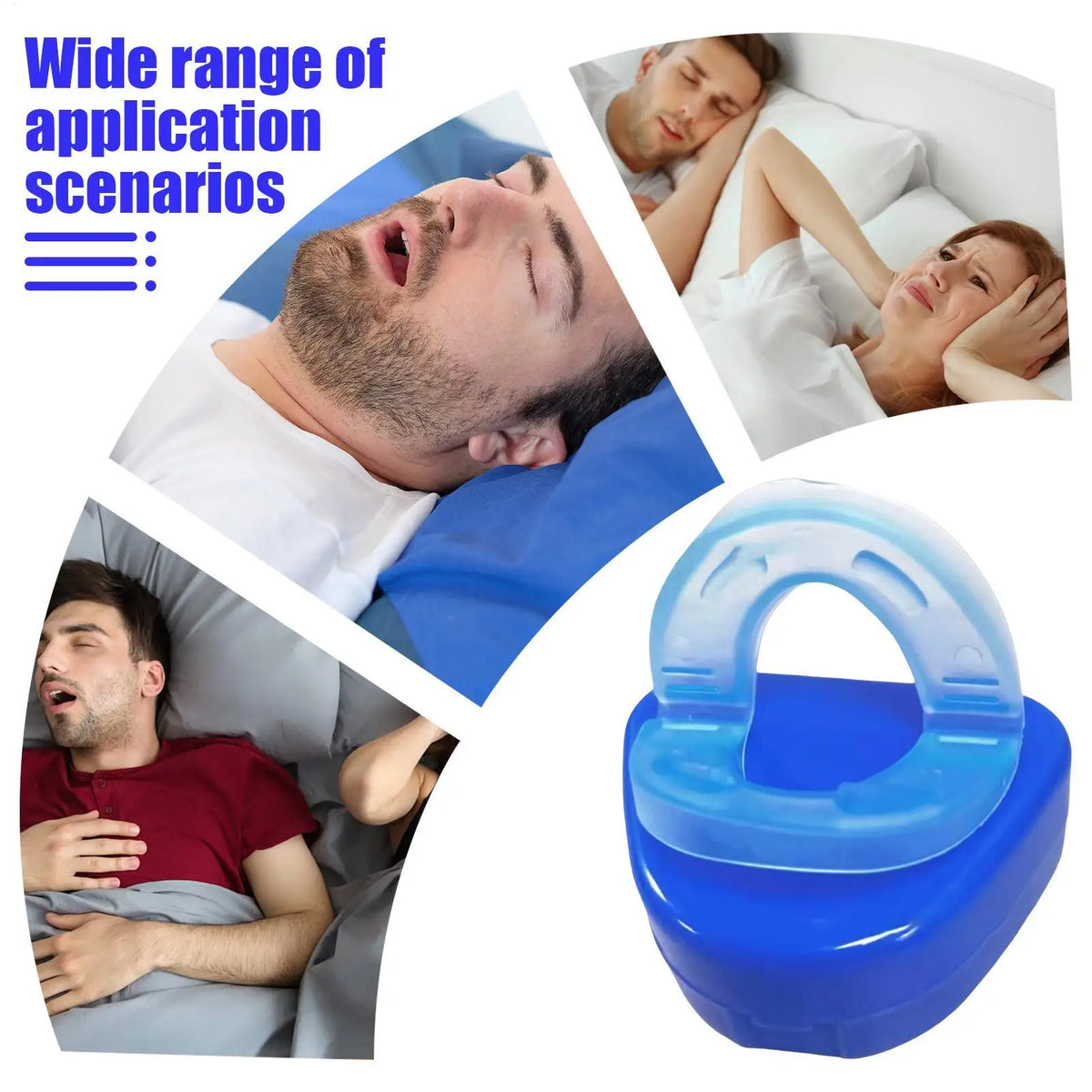 Adjustable Anti Snoring Bruxism Mouth Guard Anti-Snoring Mouthpiece Improve Sleep Teeth Bruxism Sleeping Device Snoring Stoppers