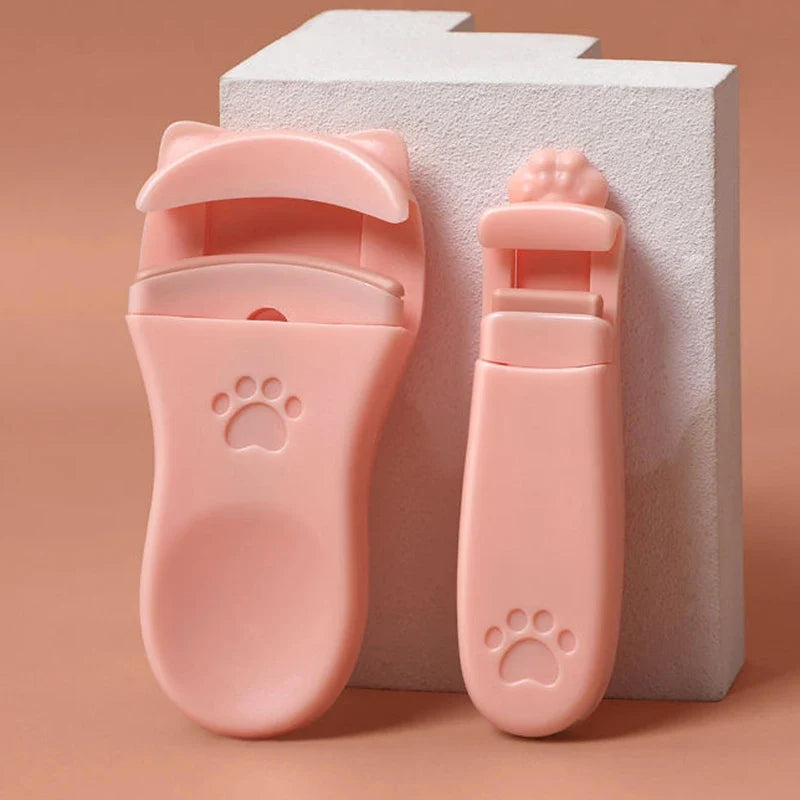 Eyelash Clip Cat Claw Eyelash Clip 1 Set Of Portable Cute Eyelash Clip Tool With Additional Silicone Pad Precision Eyelash Clip