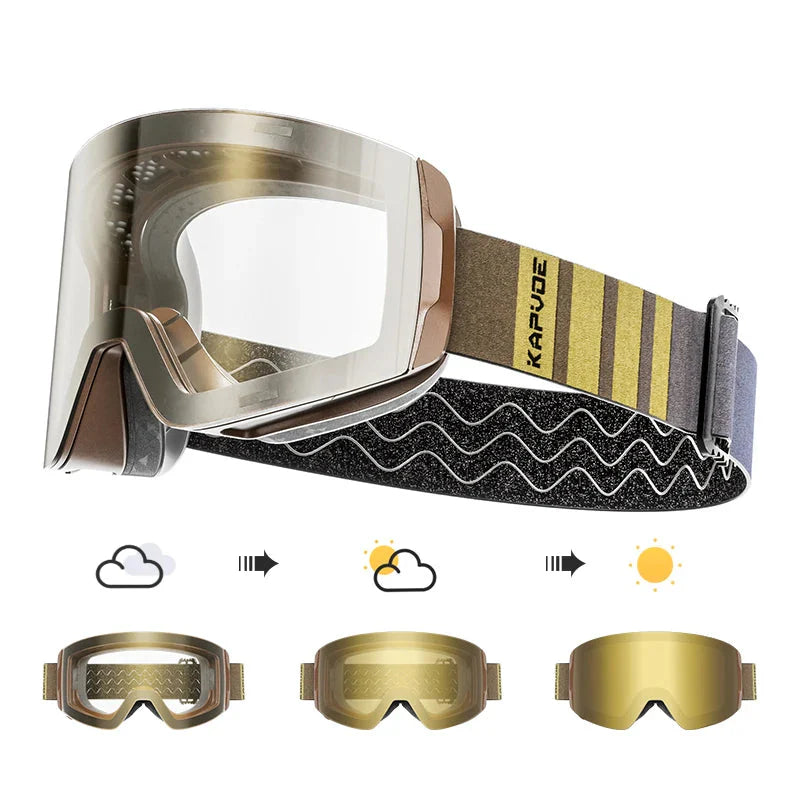 Ultimate Protection  Magnetic Ski Goggles with OTG