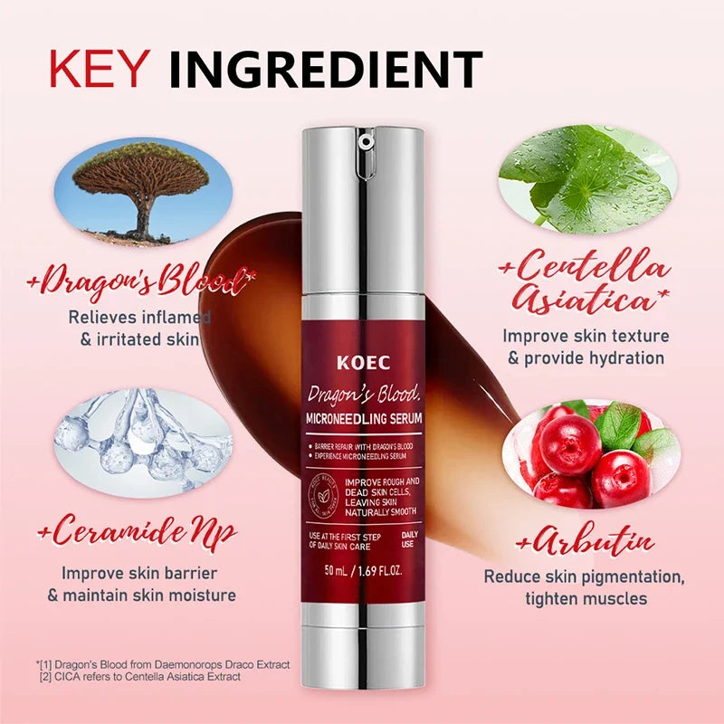 Spicule Microneedling Serum,Pore Exfoliation,Centella Asiatica Propolis Aloe Extract Moisturizing Booster,Korean Glass Skin Care