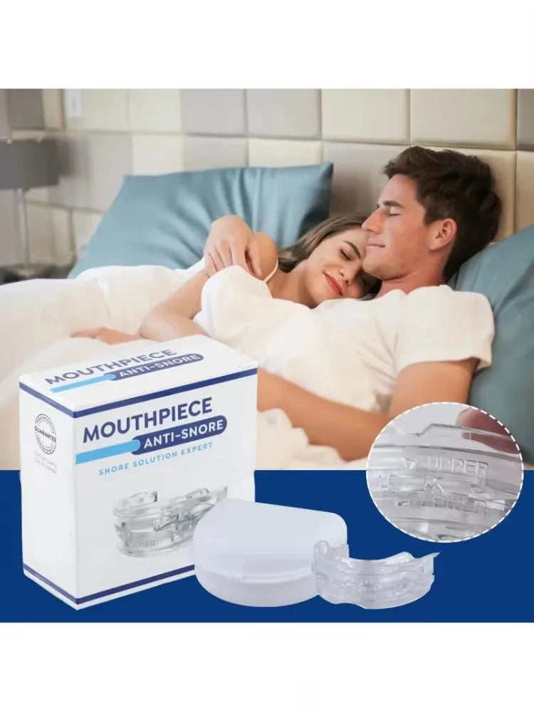Anti-Snoring Mouth Guard, Adjustable Mouthpiece - Night Time Teeth Mouthguard & Sleeping Bite Guard for Bruxism and Stop Snoring