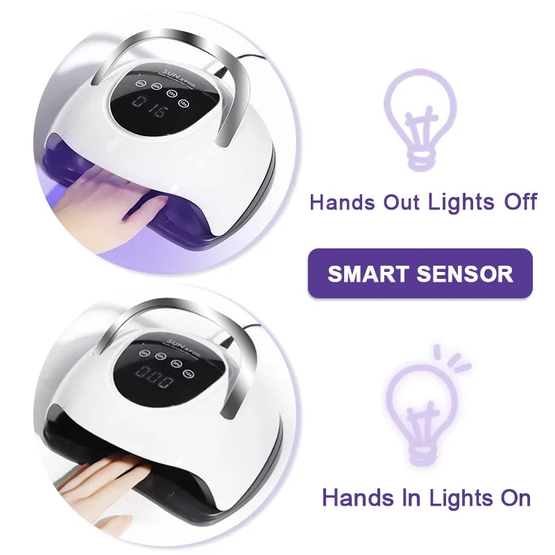 Professional 57LED Nail Lamp 4 Timer Modes LCD Display Fast curing Gel Nail Dryer Manicure Salon Tools for Acrylic Gel Art
