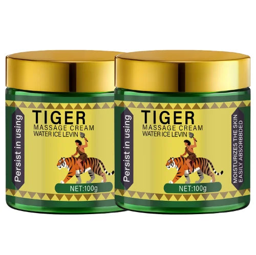 Tiger Massage Cream with Collagen & Retinol - Moisturizing & Nutrient-Rich Formula for Softer, More Confident Skin.