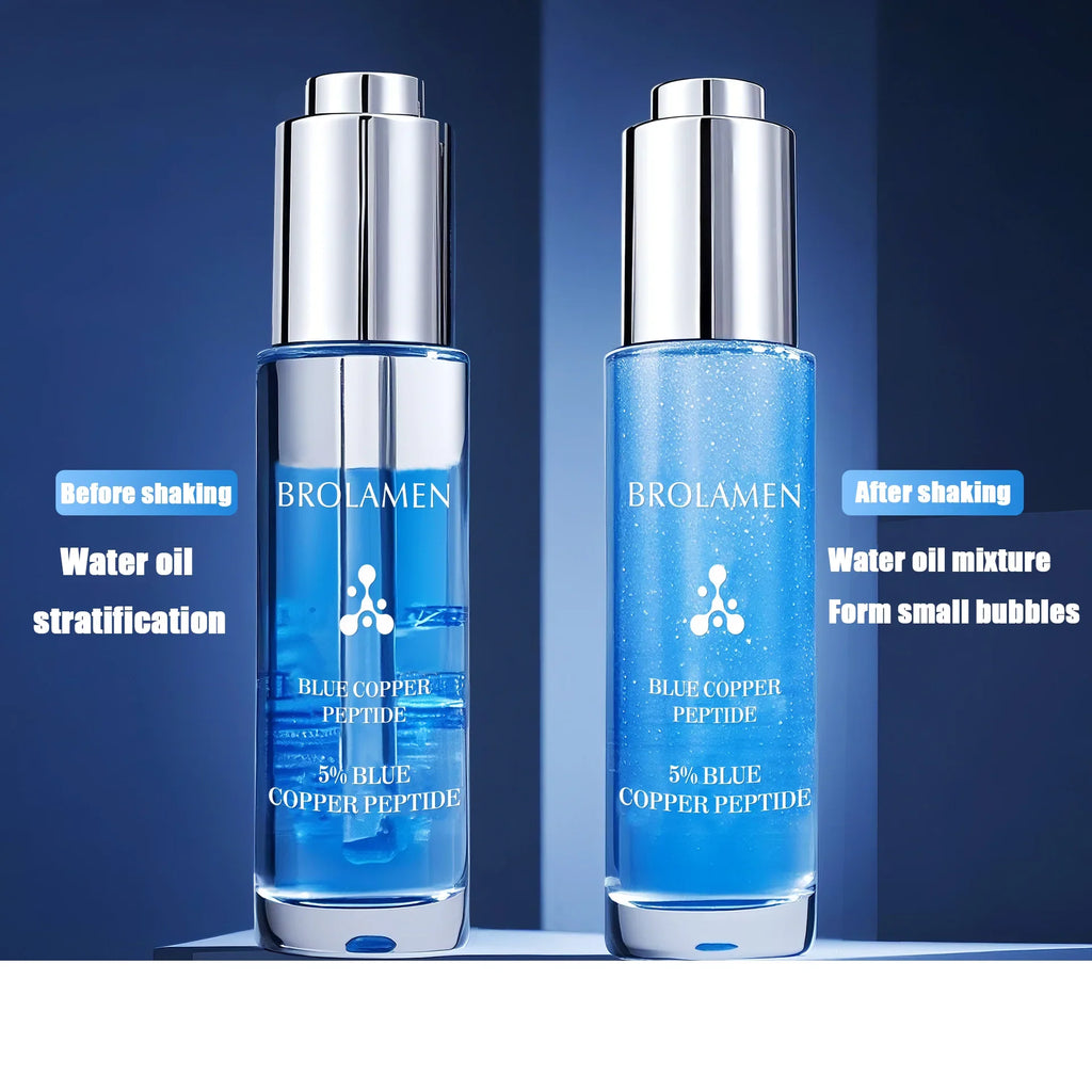 40ml 5% blue copper peptide concentrated anti wrinkle essence, anti-aging, reducing facial fine lines, refreshing texture
