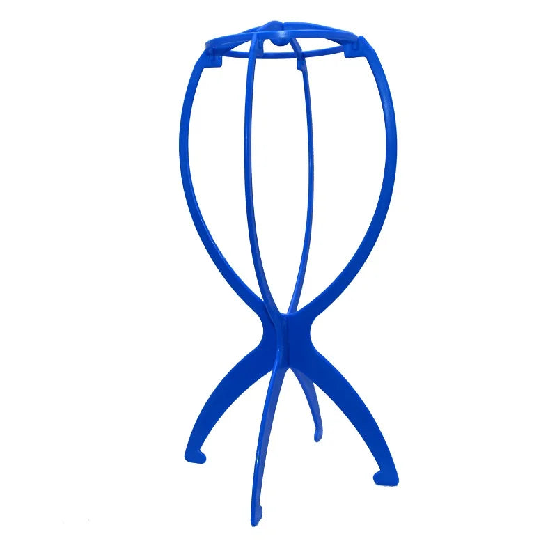 1pcs High Quality Wig Stand Multi-Purpose Use Hat Wig Hair Head Stand Foldable Flexible Plastic Wig Holder