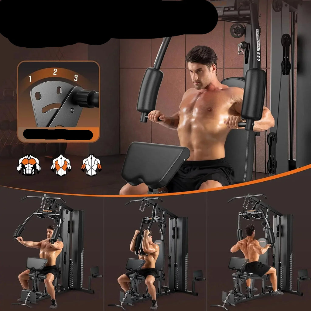 Multi-Function Home Gym  154lbs Leg Press  & Cable Exercises