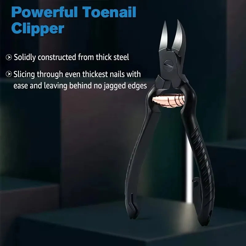 Precision Toenail Clippers for Thick or Ingrown Toenails - Secure and Stylish Design Thick Nail Clipper - W/Leather Case