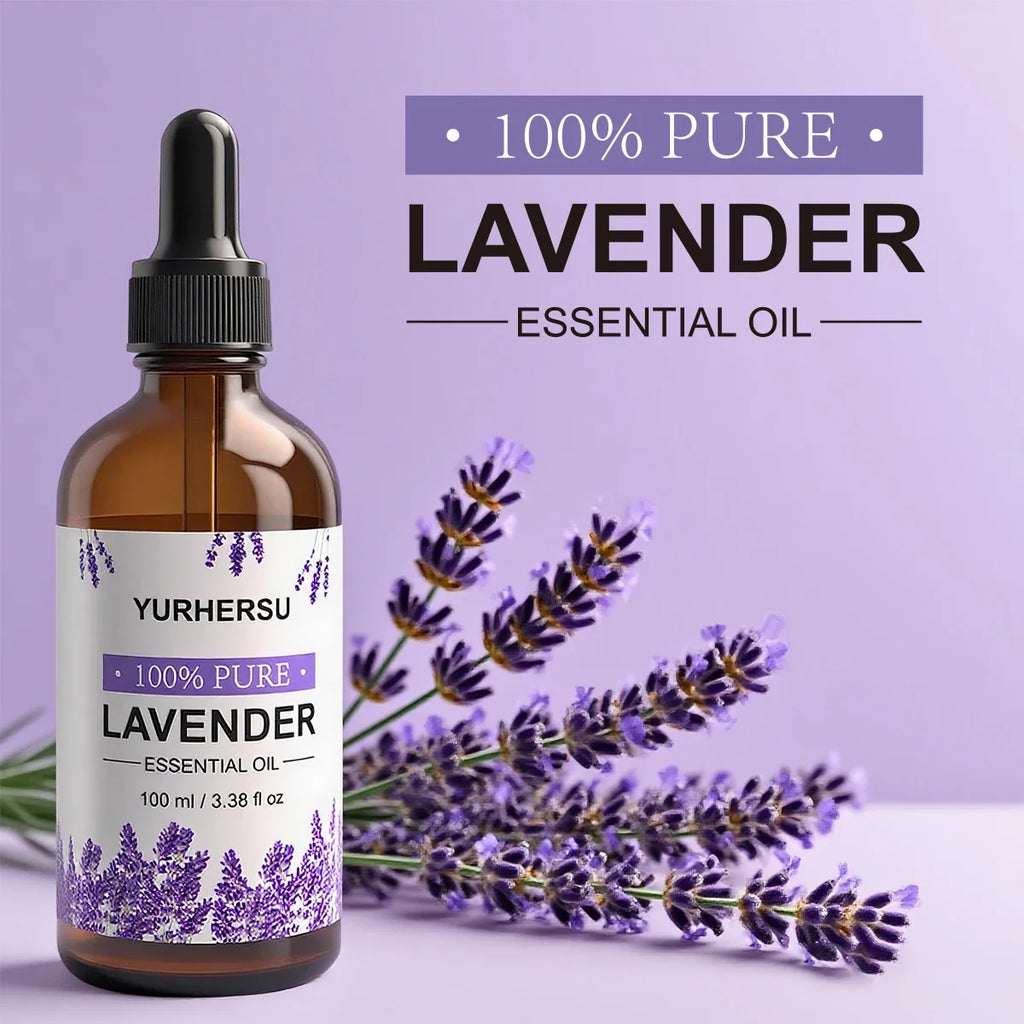 High Strength Lavender Oil for Aromatherapy, Relieves Stress & Anxiety, Promotes Deep Sleep & Healing