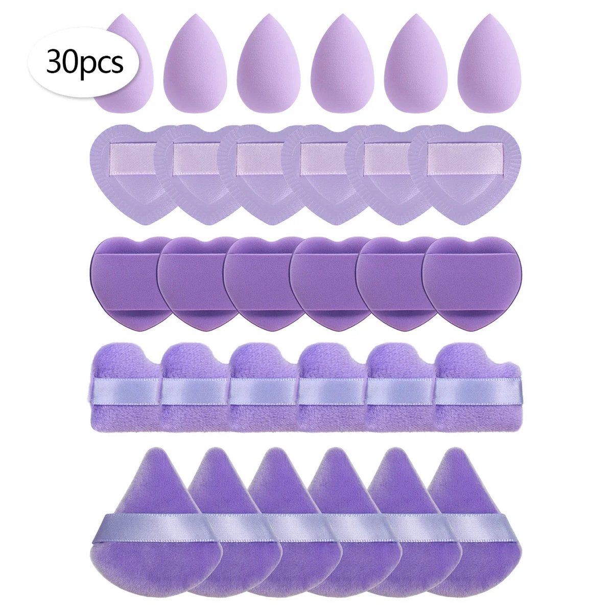 15/30/60 Mini Makeup Sponge Powder Puff Beauty Sponge for Makeup Concealer Liquid Foundation Face Cosmetic Puff Makeup Sponge