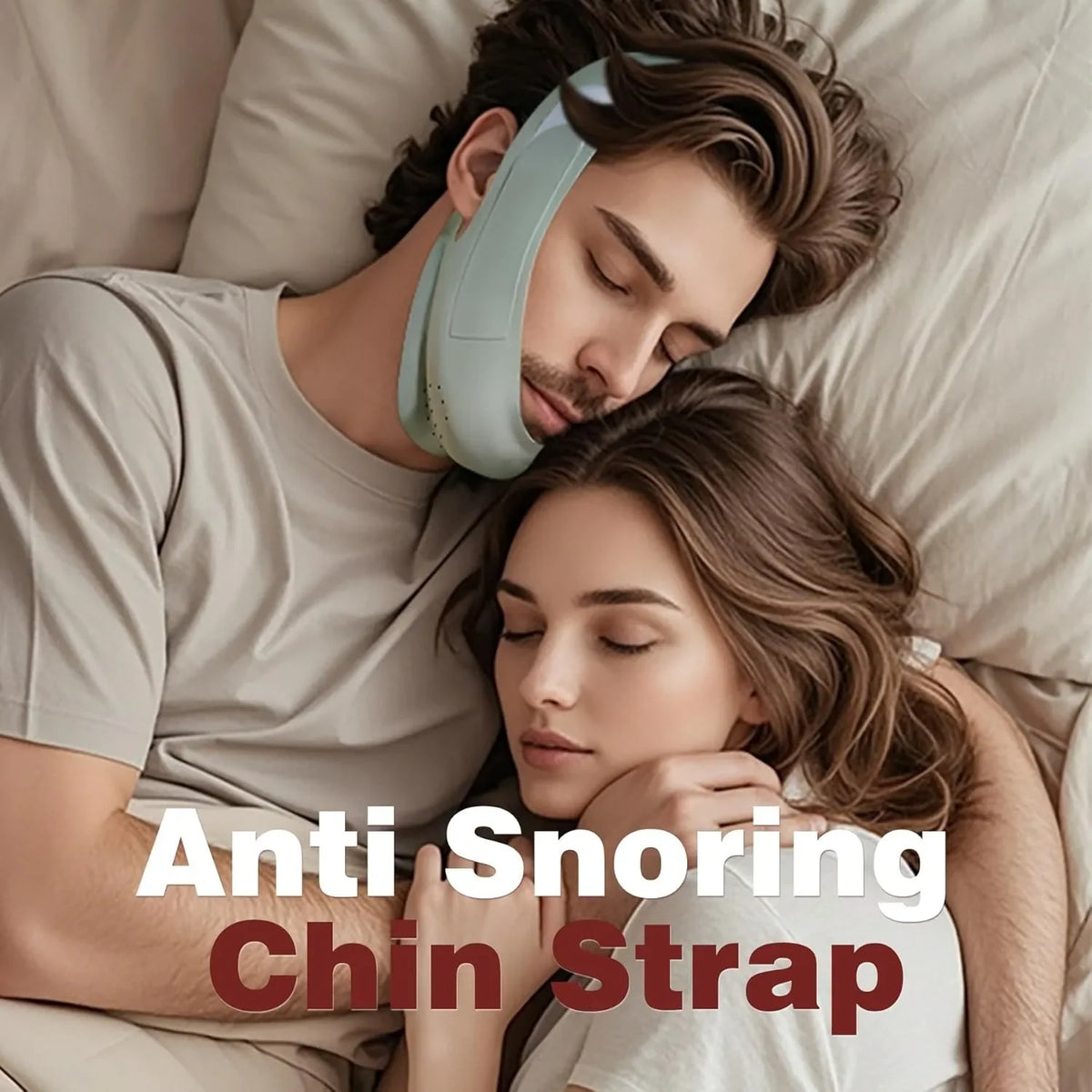 Chin Strap for Sleeping, Adjustable, Breathable & Skin-Friendly, Anti Snoring Chin Strap ,Universal Fit Anti-Snore for Unisex