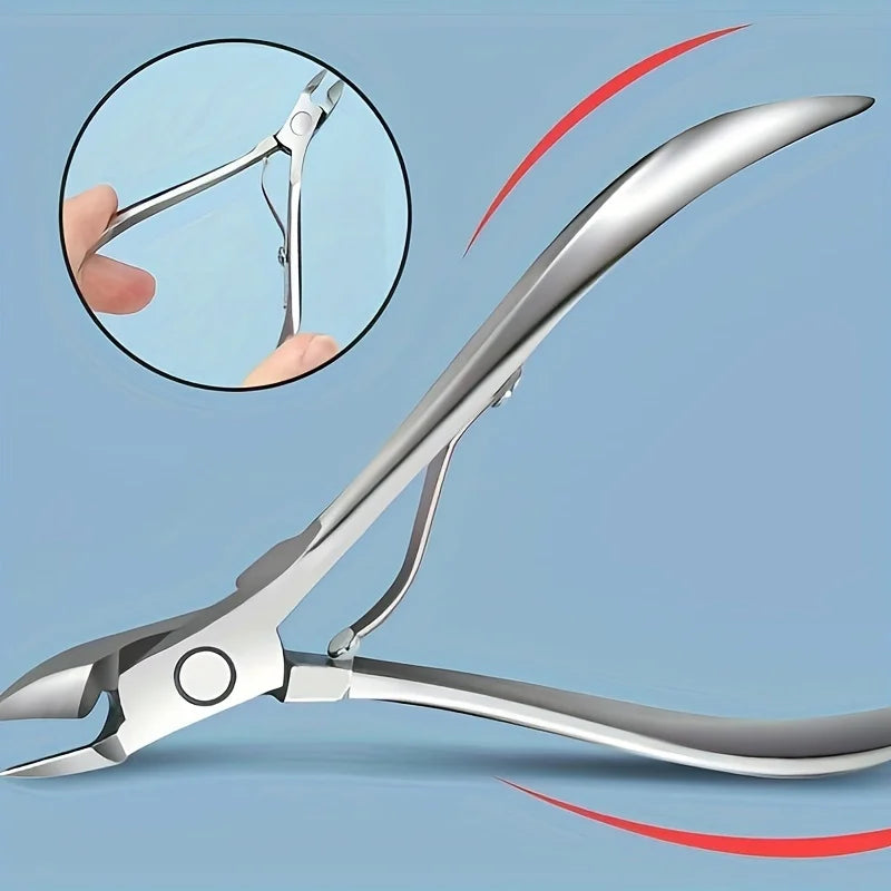 1pc Stainless Steel Cuticle Nipper, Single Piece Dead Skin Remover, Manicure Pedicure Tool, Unscented Nail Care Accessory