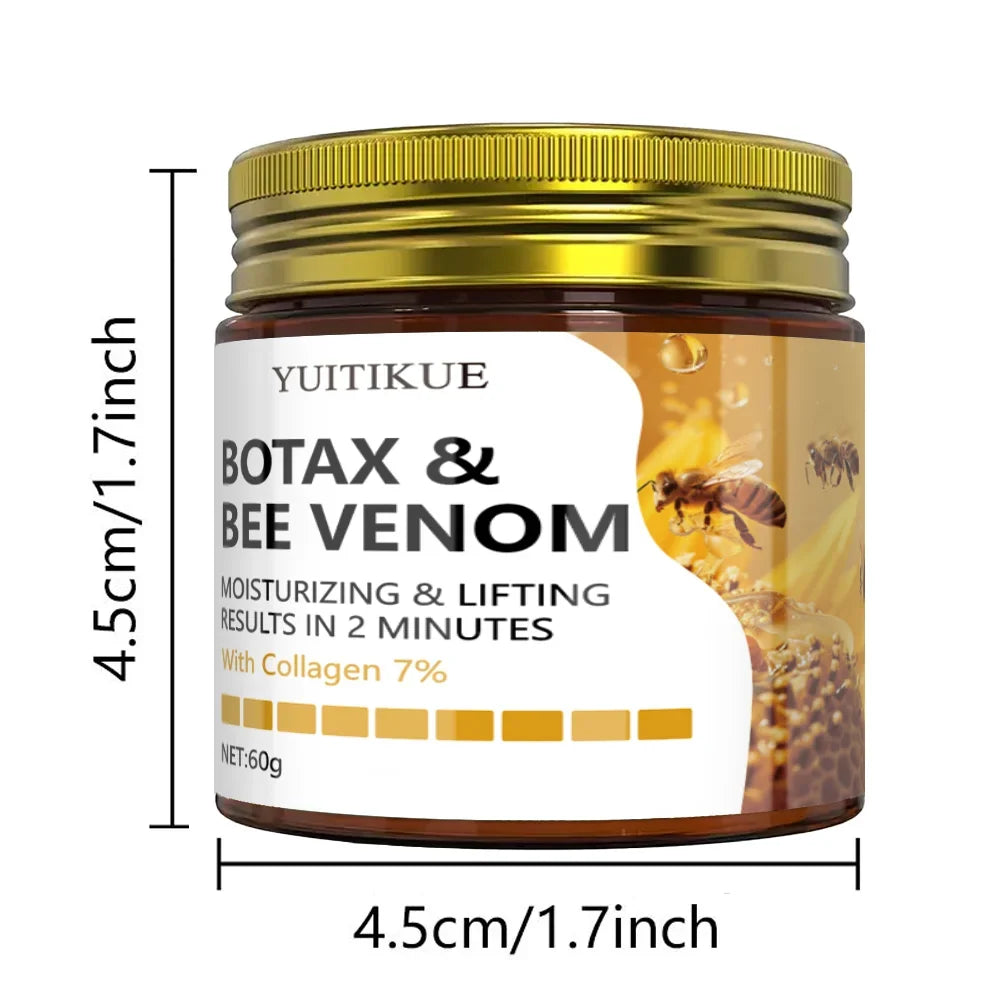 BOTAX & Bee Venom Cream with 7% Collagen - Face & Neck Moisturizing & Lifting in 2 Mins, 60g