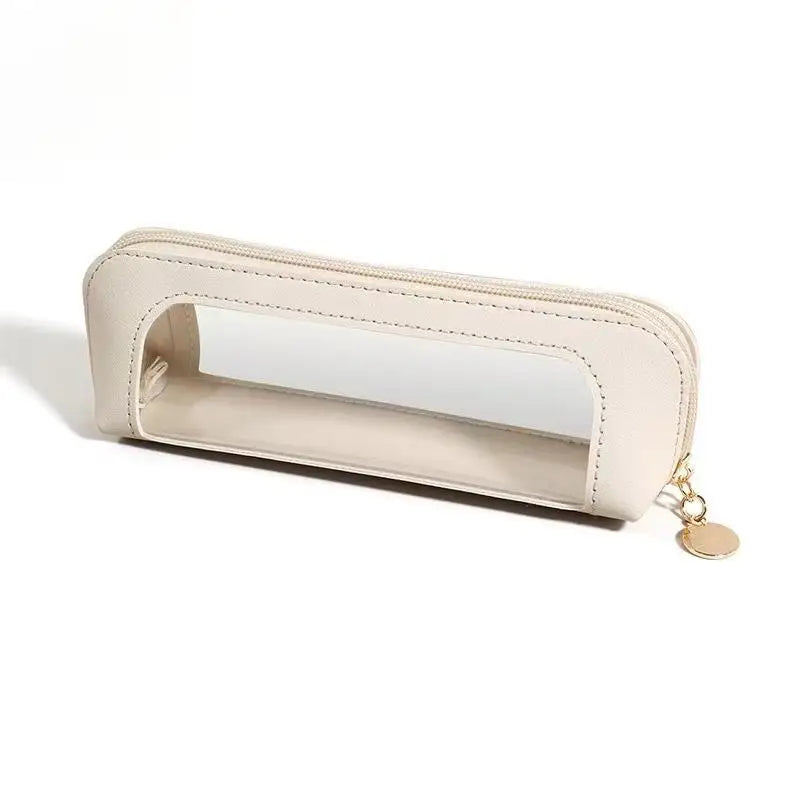 Cosmetic bag, makeup brush storage bag portable travel toiletries storage bag PU portable small cosmetic bag toiletries bag