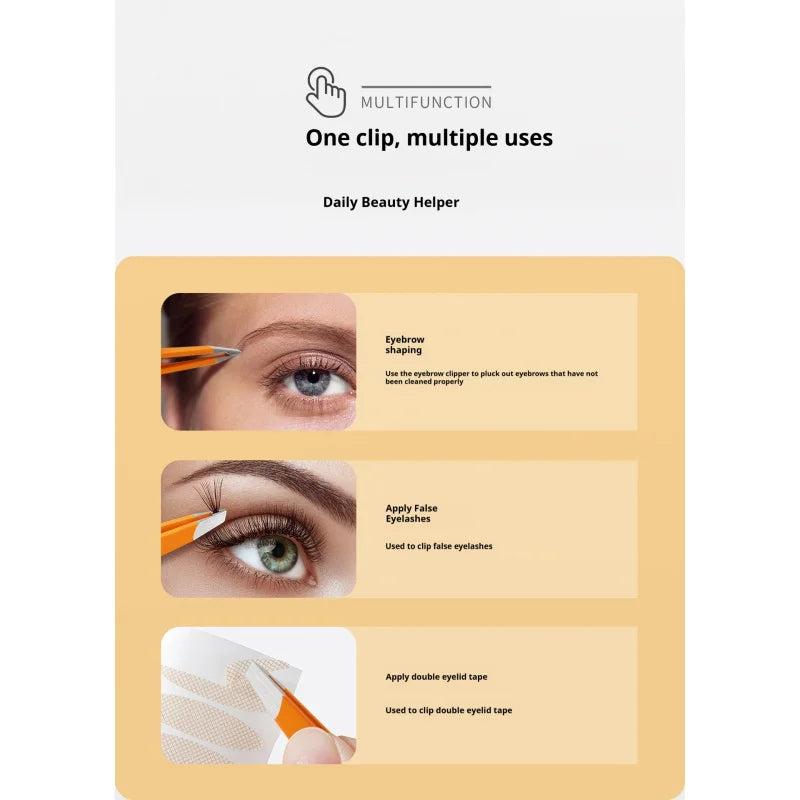 Expert Eyebrow Hair Removal Tweezer, High Precision Slant Tip Stainless Steel Tweezers for Men and Women