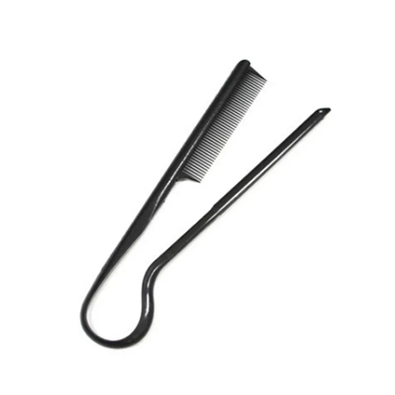 V Type Hair Straighten Salon Comb Hairdressing Smooth Tool Hold Tongs Hair Styling Tools for Women Hair Brush Straightener