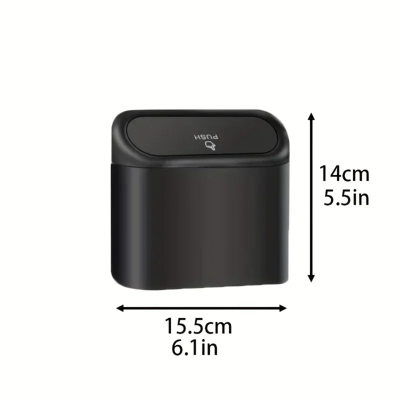 Car Trash Can (with Lid) Contains 60 (300) Garbage Bags, Small Car Trash Can, Leak-proof Mini Car Accessories