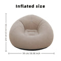Portable Inflatable Lazy Chair Foldable Single Outdoor Garden Sofa Soft Fleece No Assembly For Indoor Outdoor Use