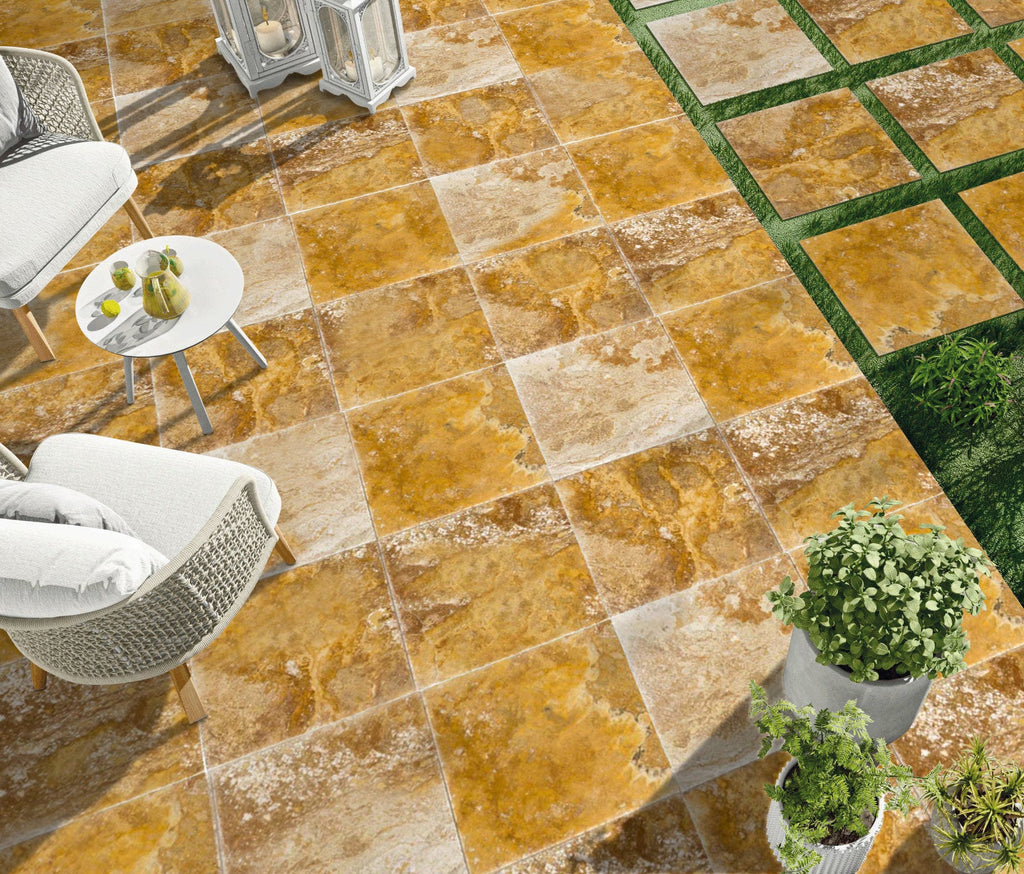 Scabos Travertine Tile Brushed and Chiseled Floor and Wall Tile - Livfloors Collection