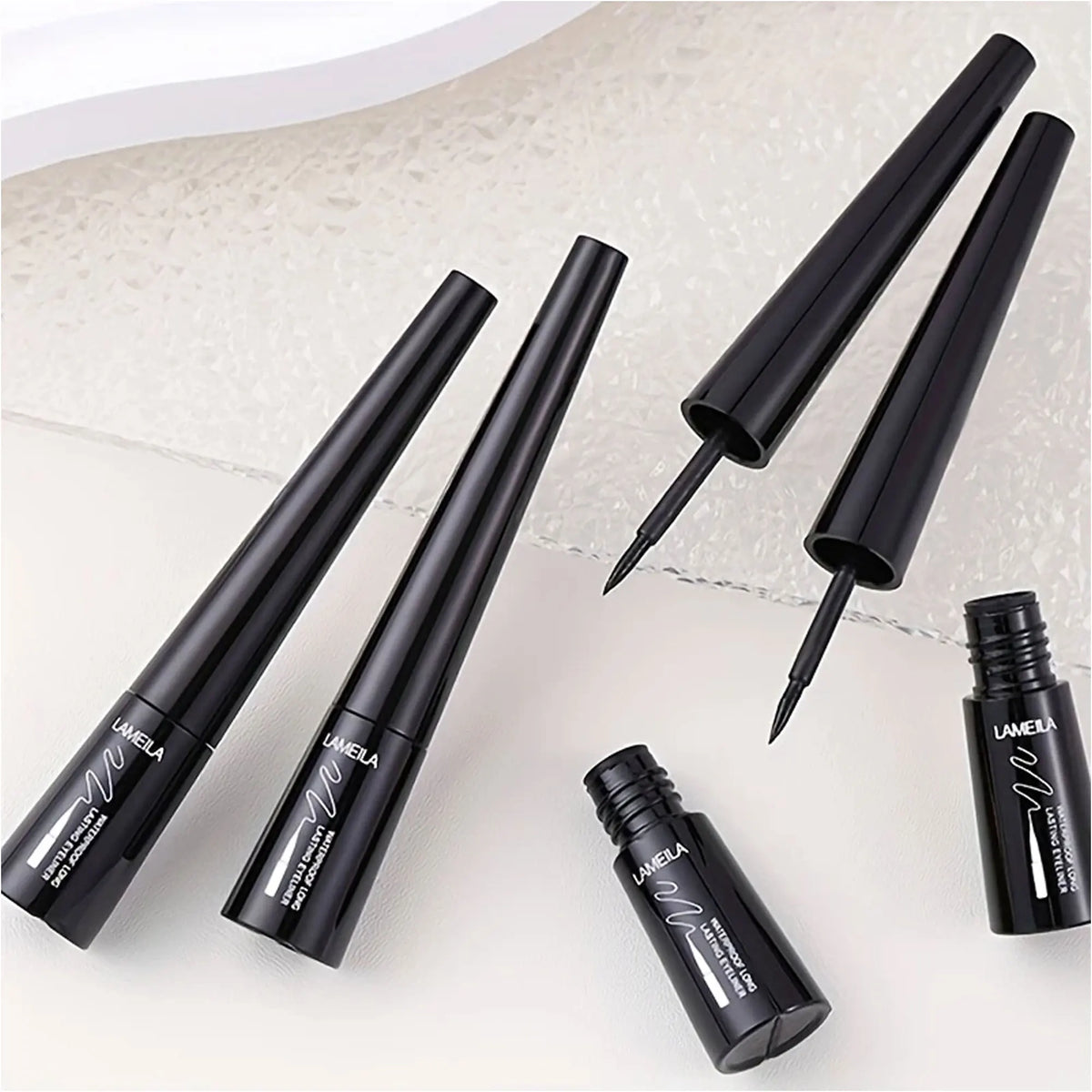 1pcs Slim eyeliner is waterproof, sweat-proof, long-lasting and non-smudged. Newbie brown eyeliner liquid pen