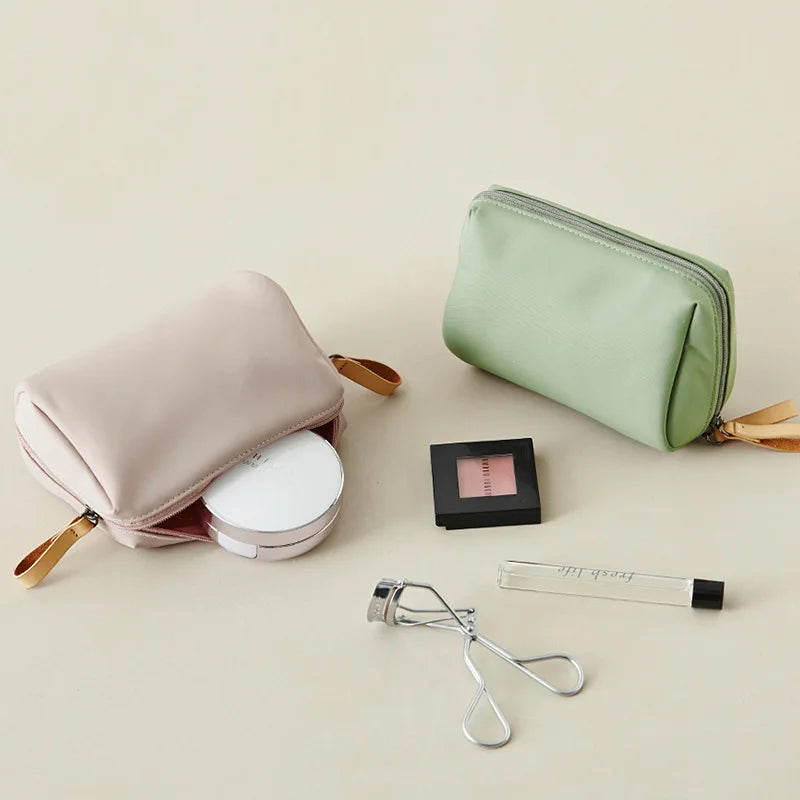 Waterproof Large Capacity Makeup Bag Multiple Colors Dacron Travel Storage Bag Partitioned Cosmetic Pouch Handbag Lipstick Pack