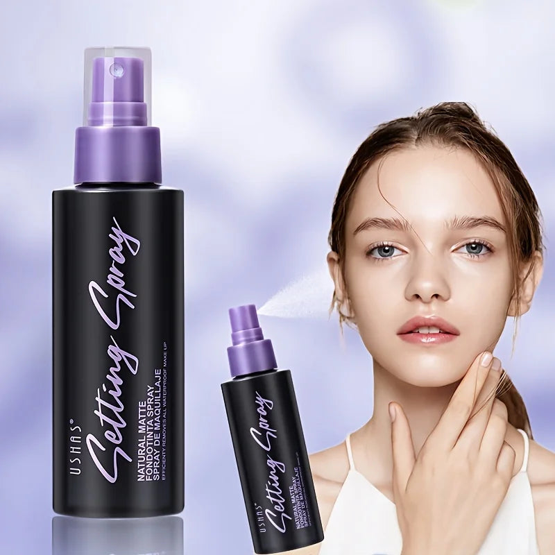 USHAS Waterproof Makeup Setting Spray LongLasting Oil Control Moisturizing Hydration Matte Non-Sticky Spray Foundation Fixer