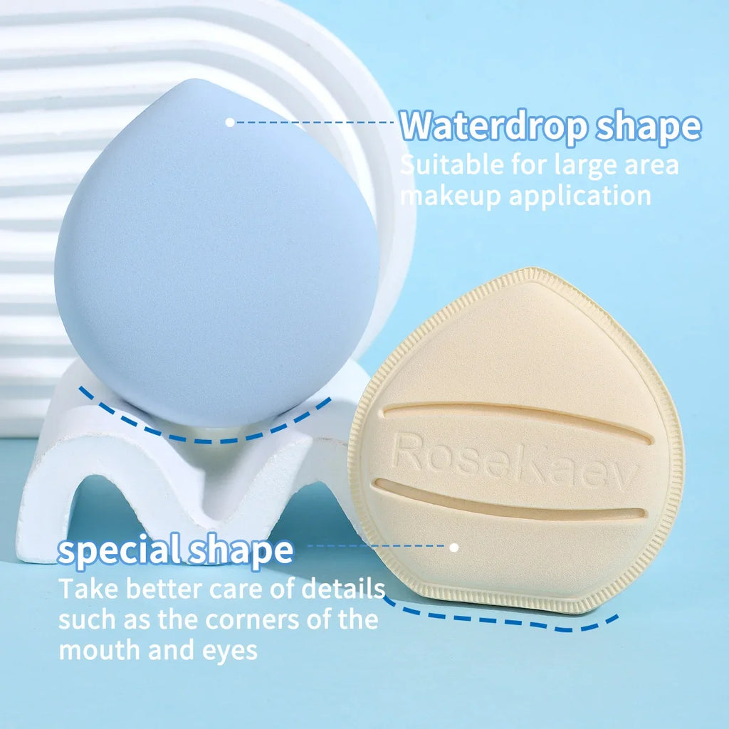 3PCS soft air cushion puff, special makeup for liquid foundation, clear base makeup, wet and dry, storage box for easy storage