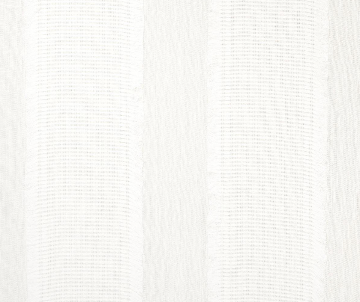 Tulum Casement Embroidered Pillow Cover in Ivory, Schumacher Textiles