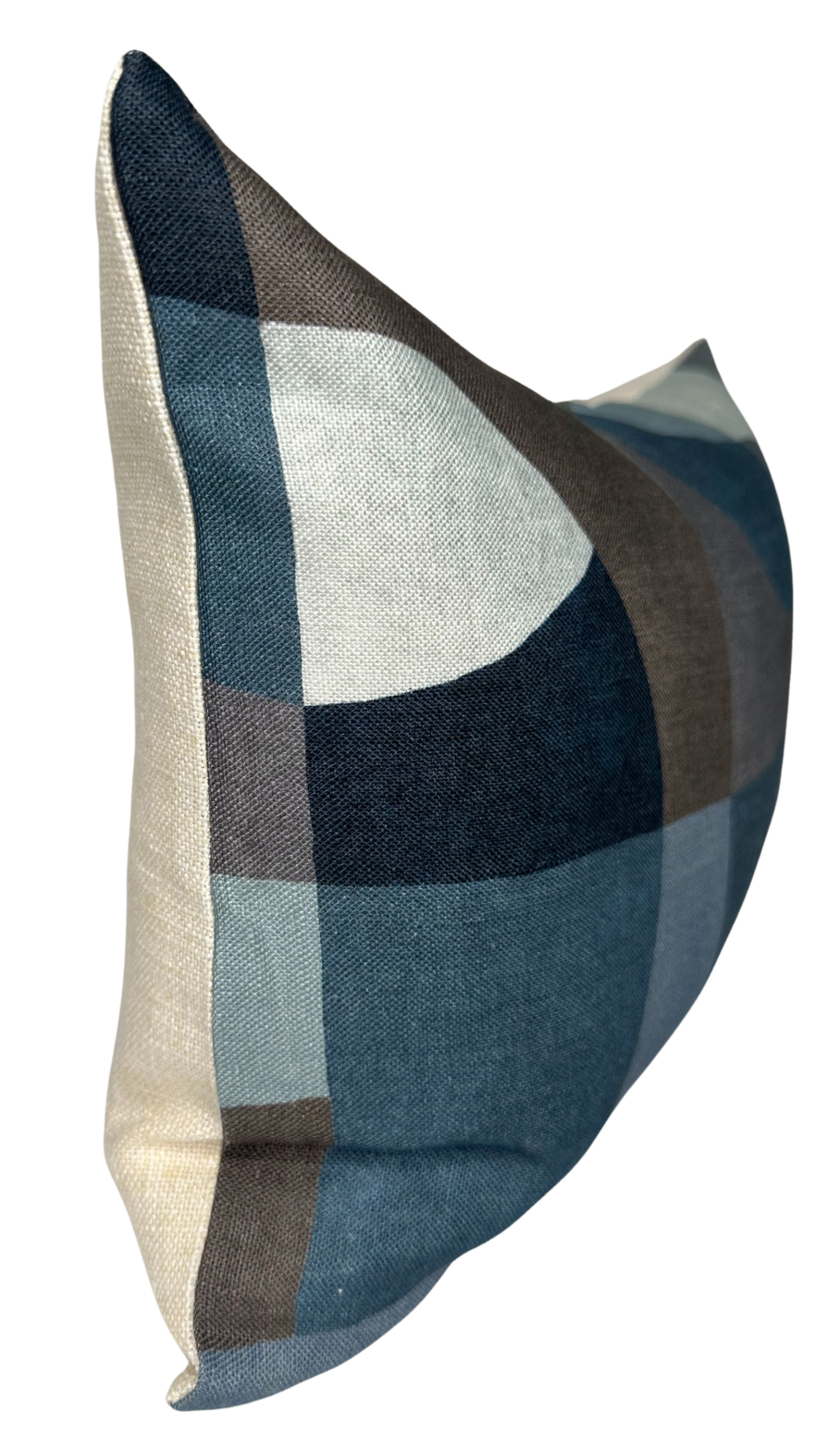 Colonnade Pillow Cover in Indigo, Kelly Wearstler Textiles