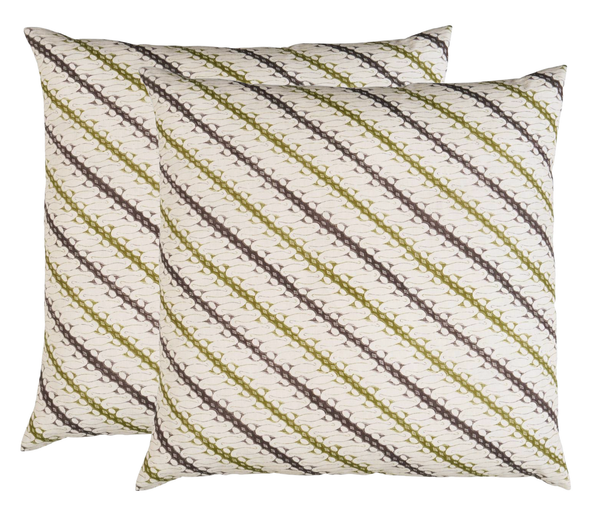 Ronnie Pillow Cover in Green, Schumacher Textiles