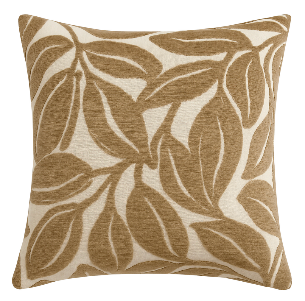 Kona Velvet Pillow Cover in Mocha, Thibaut Pillows