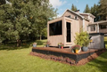 Thermasol Solaris - Tile Oak, 2-5 Person, Solar-Powered Outdoor Sauna