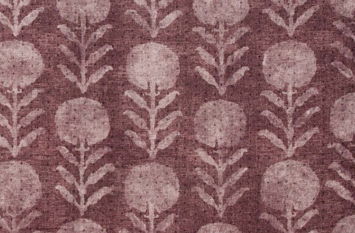Zinnia Pillow Cover in Berry, McLaurin + Piercy Textiles