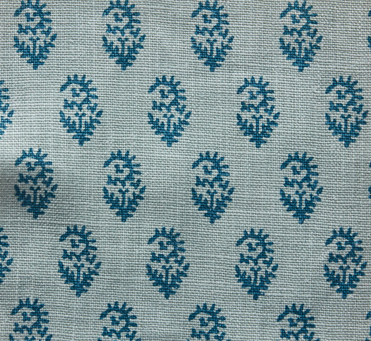 Rajmata Tonal Pillow Cover in Blue/Blue, Peter Dunham Textiles