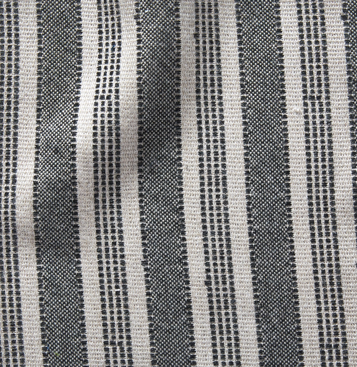 Amida Pillow Cover in Charcoal on Natural, Peter Dunham Textiles