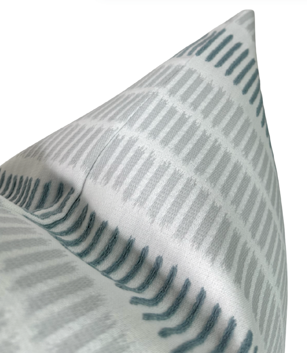 Topsail Pillow Cover in Sterling and Slate, Thibaut Pillows