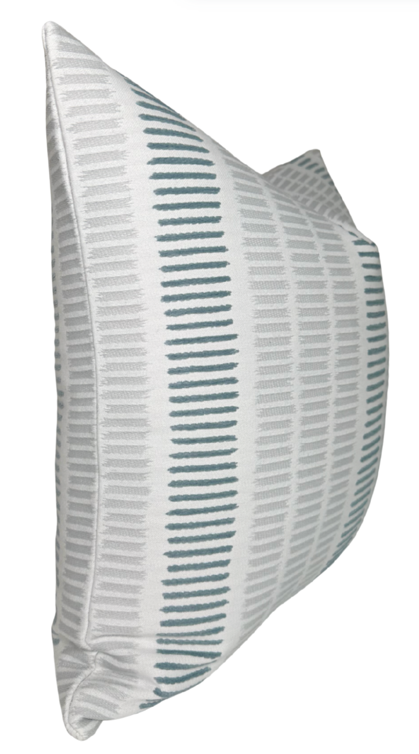 Topsail Pillow Cover in Sterling and Slate, Thibaut Pillows