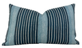Mediterranean Stripe Pillow Cover in Indigo, McLaurin + Piercy Textiles