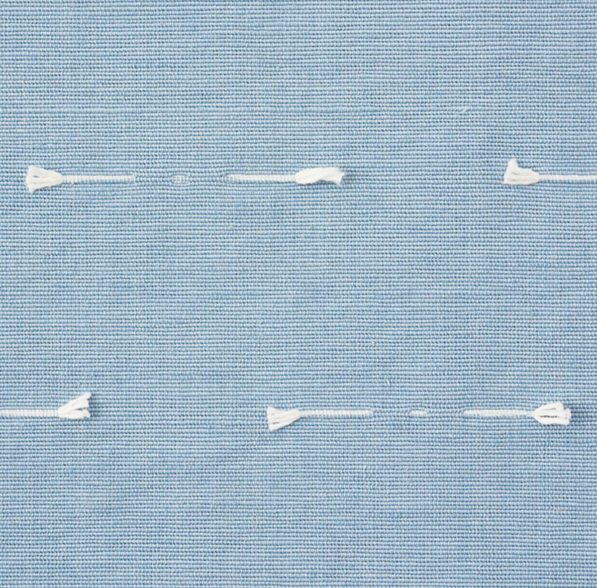 Teton Embroidered Pillow Cover in Sky Blue, Schumacher Textiles