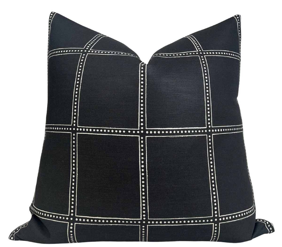 Postage Pillow Cover in Black, Designer Pillows