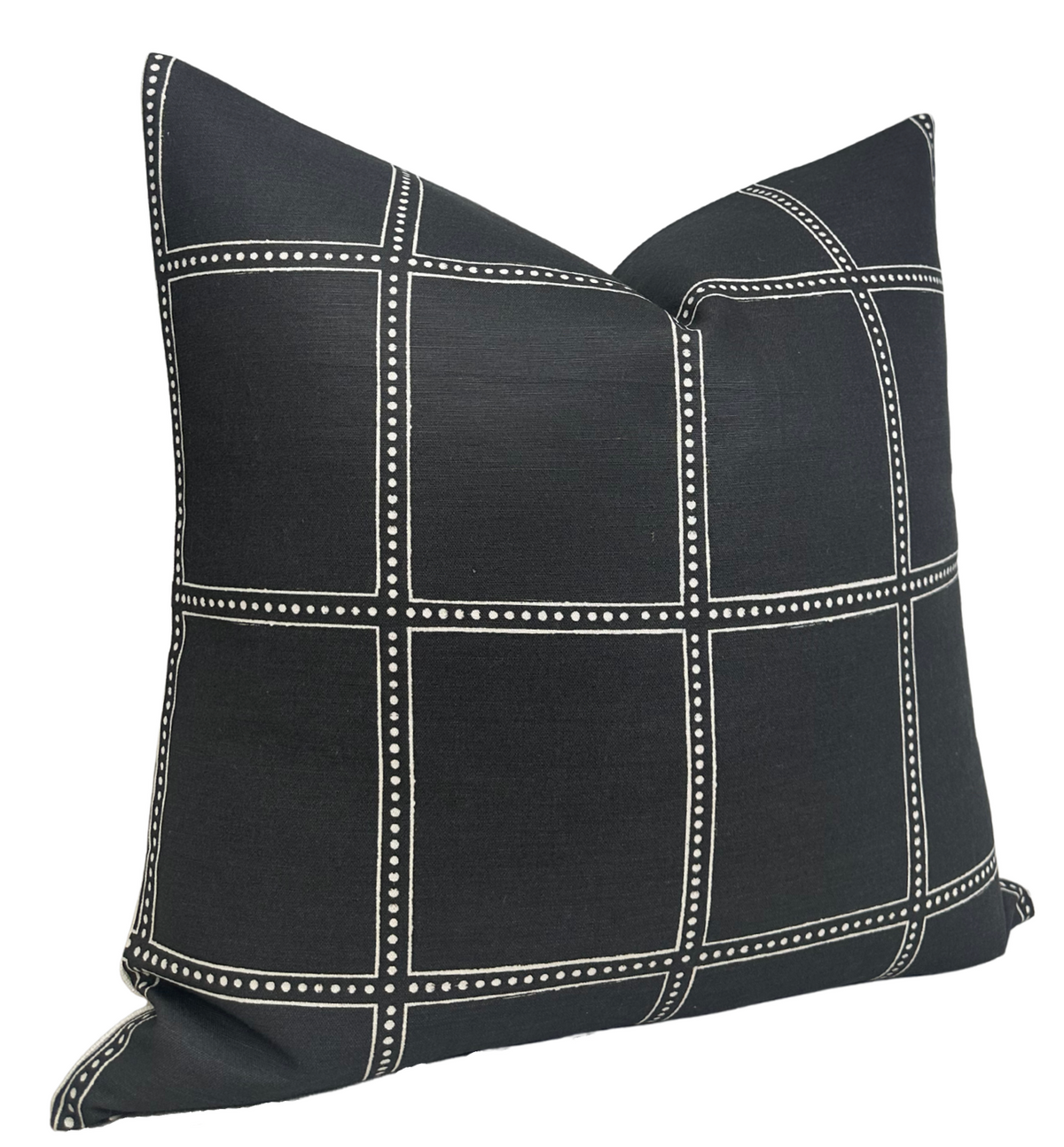 Postage Pillow Cover in Black, Designer Pillows